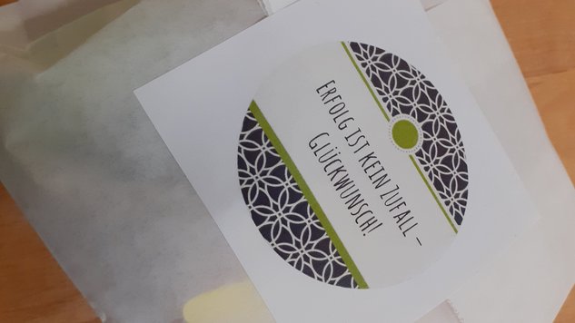 Glückwunsch an die Absolventen des Prüfungstrainings