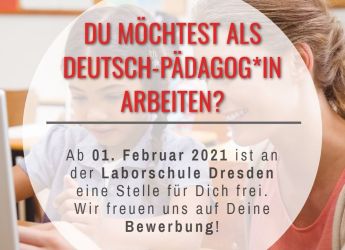 Pädagog*in für Deutsch und Gemeinschaftskunde gesucht
